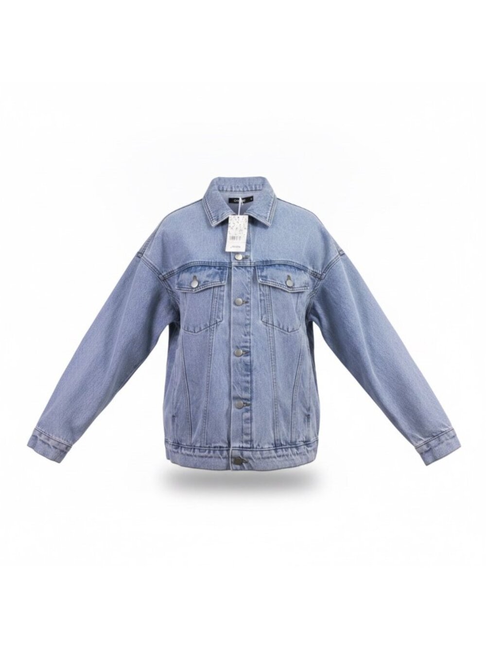 Automet Blue Denim Jacket Casual Button-Up Classic Fit Style Size M